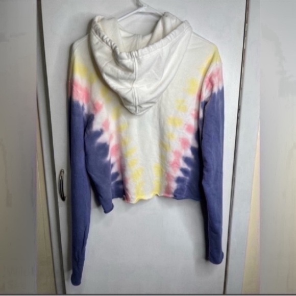 Wildfox Hadley Hoodie 3/4 Zip Edelweiss Wash Size Large NWT - Picture 2 of 3